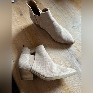 Tan booties